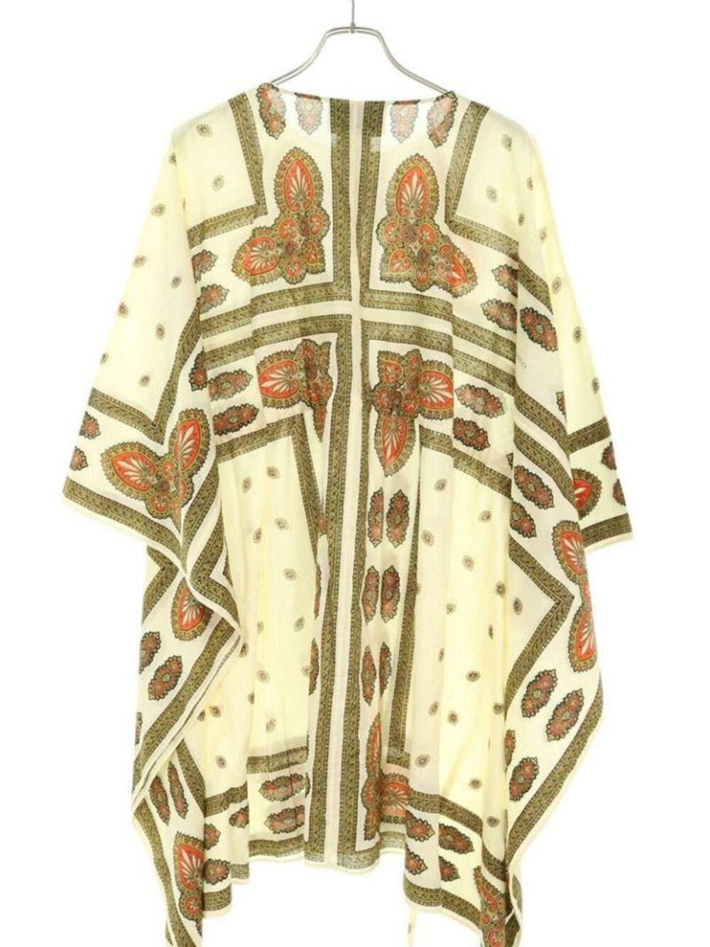 Gucci Total Pattern Cotton Poncho 40 Cape